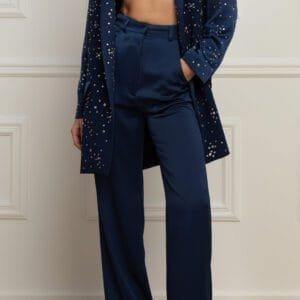 Sage Silk Pants - Stefania Vaidani