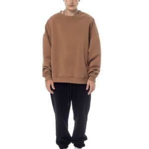Unisex Oversized Crewneck Choco- Moya