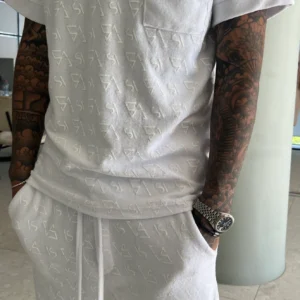 SAXSV TERRY CLOTH WHITE BERMUDA