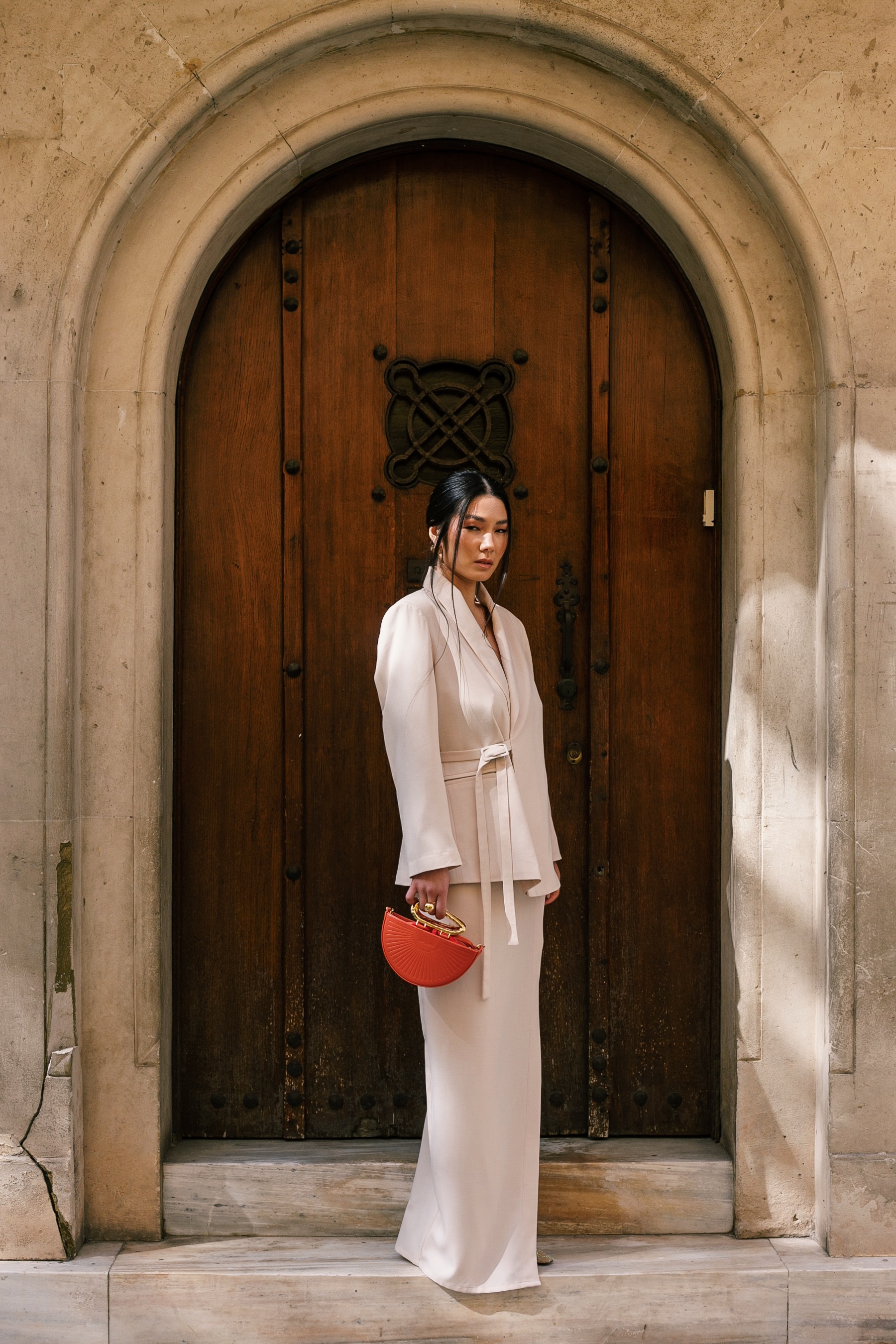 Bisou midi skirt ecru