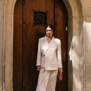 Bisou midi skirt ecru