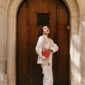 Bisou midi skirt ecru