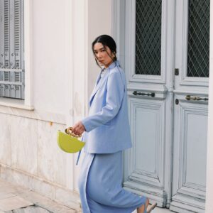 Bisou midi skirt ciel