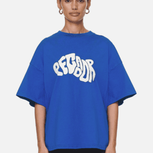 PALUMA HEAVY OVERSIZED TEE WASHED TRUE BLUE