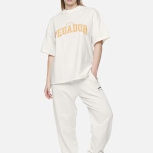 WAYRUNA HEAVY OVERSIZED TEE WASHED COCONUT MILK