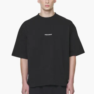 LOGO BOXY TEE VINTAGE WASHED ONYX BLACK