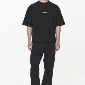 LOGO BOXY TEE VINTAGE WASHED ONYX BLACK