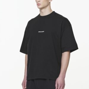 LOGO BOXY TEE VINTAGE WASHED ONYX BLACK