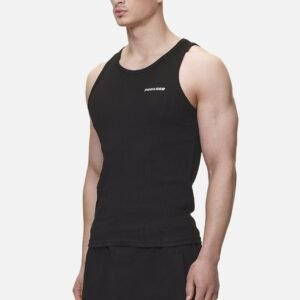 LOGO RIB UNDERSHIRT BLACK