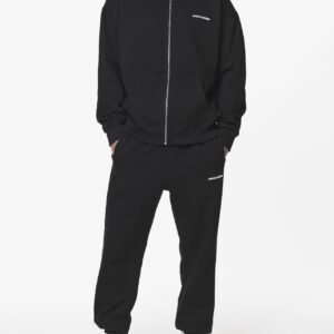 COLNE LOGO OVERSIZED SWEAT JACKET BLACK