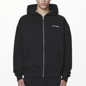 COLNE LOGO OVERSIZED SWEAT JACKET BLACK