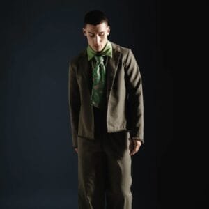 Symbol blazer striped green