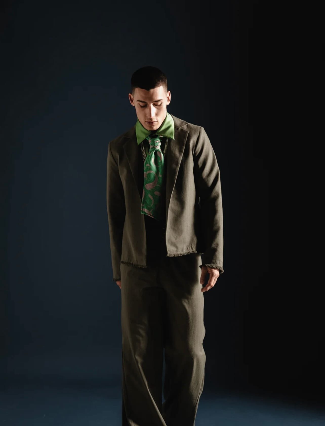 Symbol blazer striped green