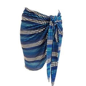 BLUE PLAID PAREO