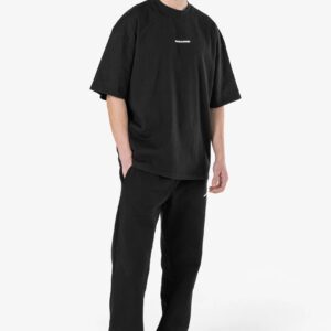 LOGO BOXY TEE VINTAGE WASHED ONYX BLACK