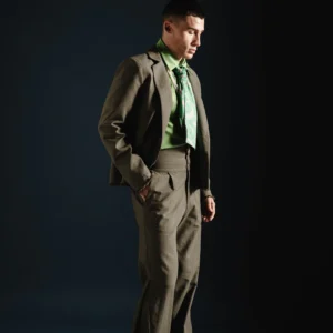 Symbol blazer striped green