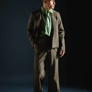Symbol blazer striped green
