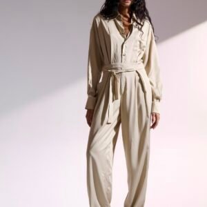 Φόρμα μπεζ ολόσωμη JAMIE