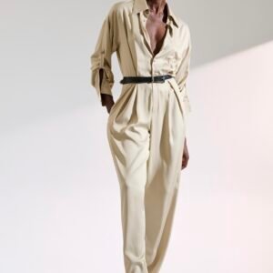 Φόρμα μπεζ ολόσωμη JAMIE