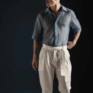 LONGUS PANTS OFF WHITE