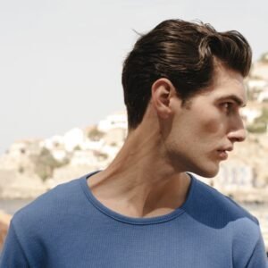 ROUTE T-SHIRT TEXTURED BRIGHT BLUE