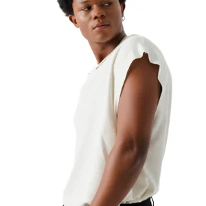 Urban Relax Loose sleeveless tank top Creme