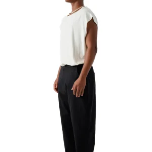 Urban Relax Loose sleeveless tank top Creme