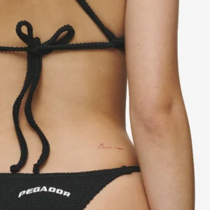 CODINA DRAWSTRING TIE SIDE BIKINI PANTY BLACK