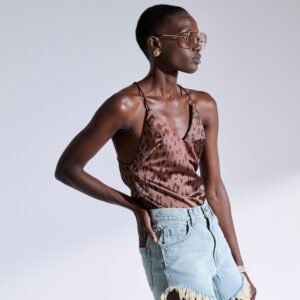 Τόπ λεοπάρ με τιράντες AVELYN