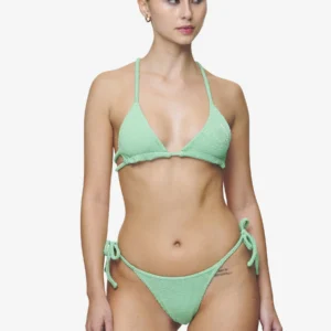 CODINA DRAWSTRING TIE SIDE BIKINI PANTY PEPPERMINT GREEN