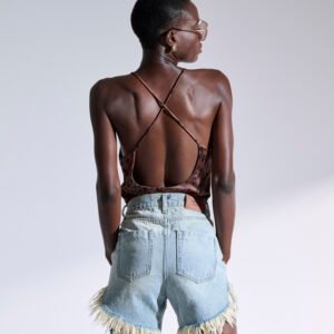 Σορτς τζιν ανοιχτό μπλέ CODY