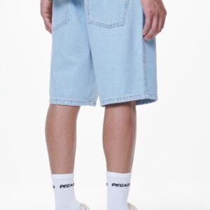 EARL JEANS SHORTS WASHED LIGHT BLUE