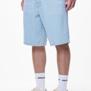EARL JEANS SHORTS WASHED LIGHT BLUE