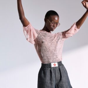 Βερμούδα μαύρη denim KENDALL