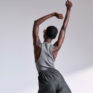 Βερμούδα μαύρη denim KENDALL