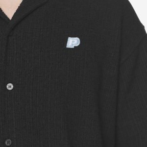 LIBCO STRUCTURED KNIT SHIRT BLACK