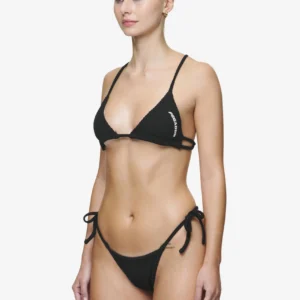 CODINA DRAWSTRING TIE SIDE BIKINI PANTY BLACK