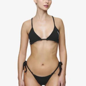 CODINA DRAWSTRING TIE SIDE BIKINI PANTY BLACK