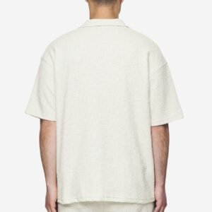 LIBCO STRUCTURED KNIT SHIRT SALTY CREAM