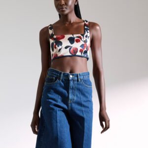 Κροπ τοπ φλοράλ MACIE