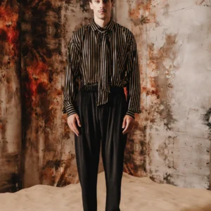 JACOPO VELVET PANTS BLACK