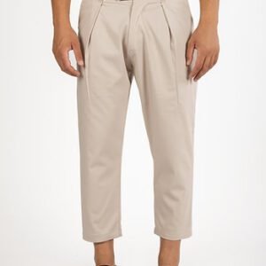 High Waist Pleated Chinos Pants