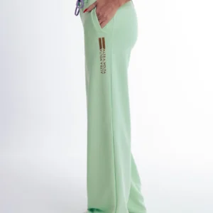 Relaxed Comfort Wide Leg Mint Sweatpants