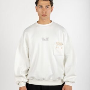 Oversized Teddy Crewneck Sweatshirt
