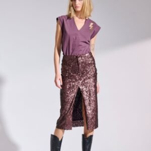 Midi bronze sequins SORRENTO