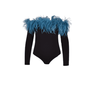 BLUE FEATHER BODYSUITS