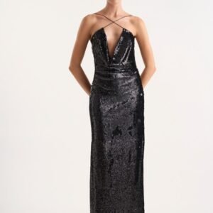 BLACK GLAM MAXI DRESS