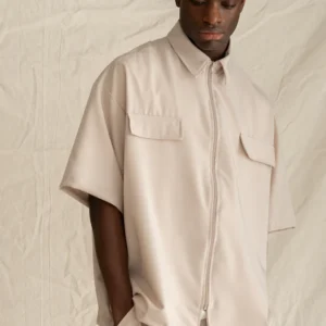 Overshirt Zipper Ecru