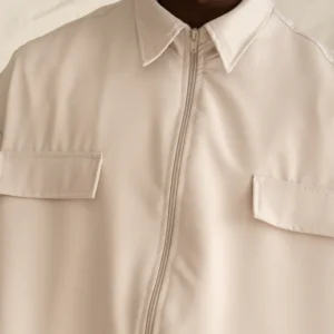 Overshirt Zipper Ecru