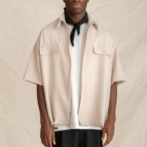 Overshirt Zipper Ecru